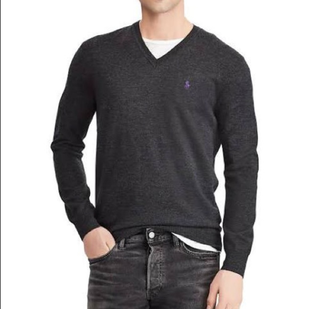 NWT Polo Ralph Lauren Wool V-Neck Large